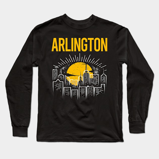 Yellow Moon Arlington Long Sleeve T-Shirt by flaskoverhand